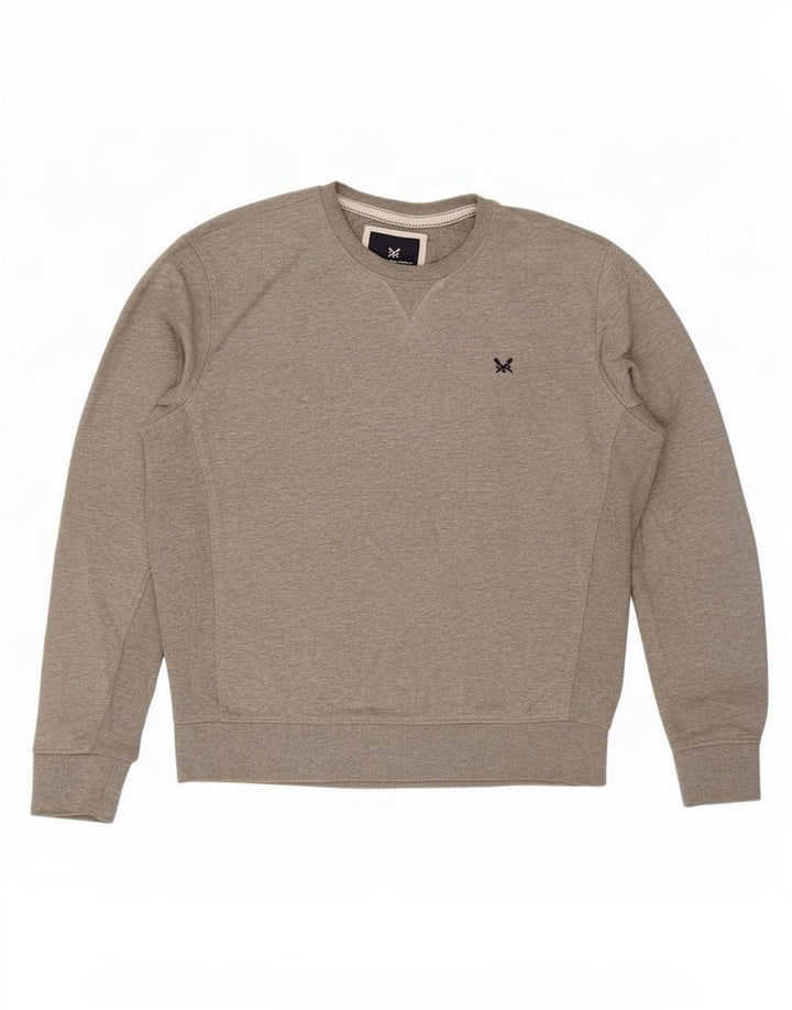 Crew Clothing Herren-Sweatshirt, Pullover, Größe L, Grau, Baumwolle