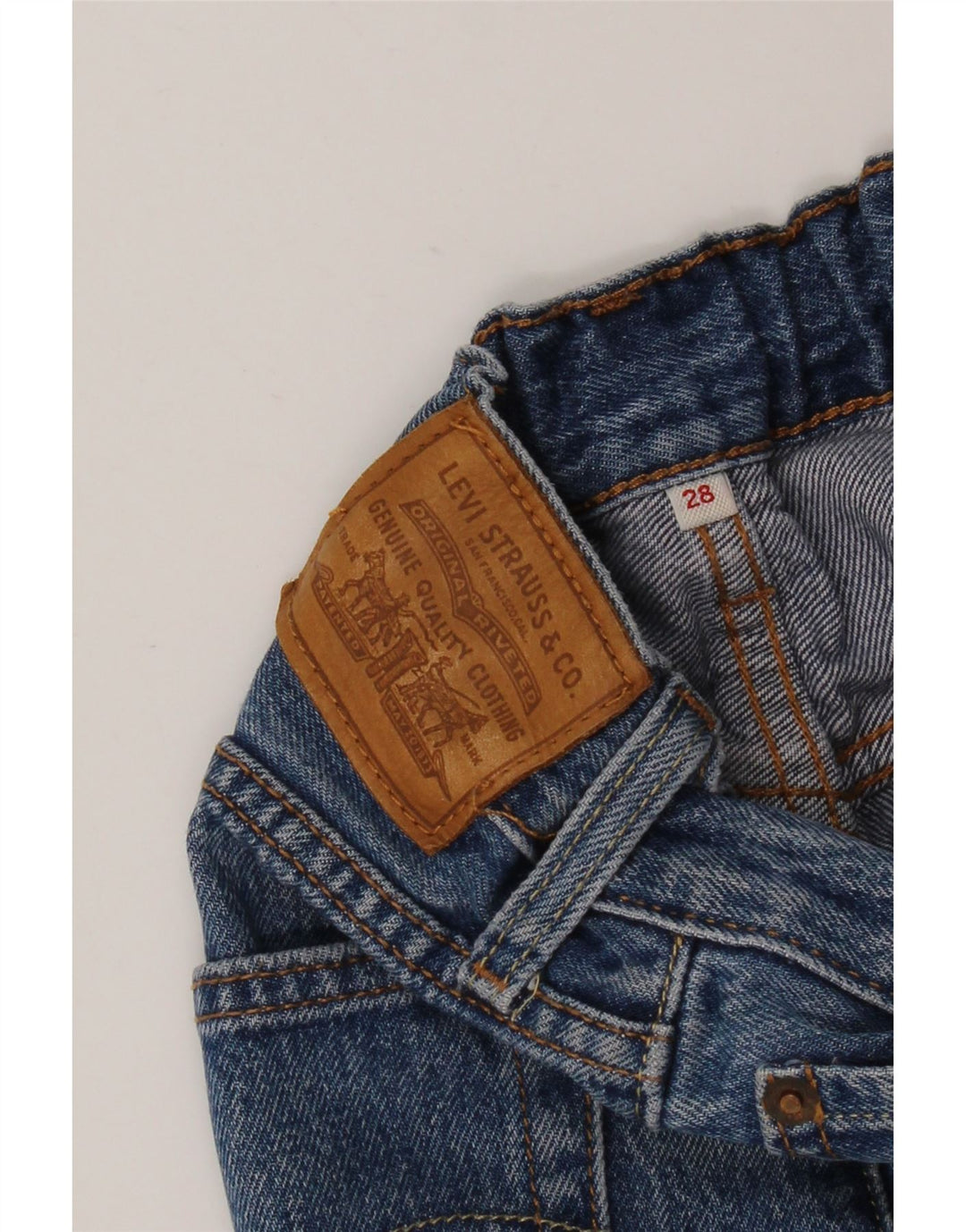 LEVI'S Damen Mini-Jeansrock W28 Mittelblau