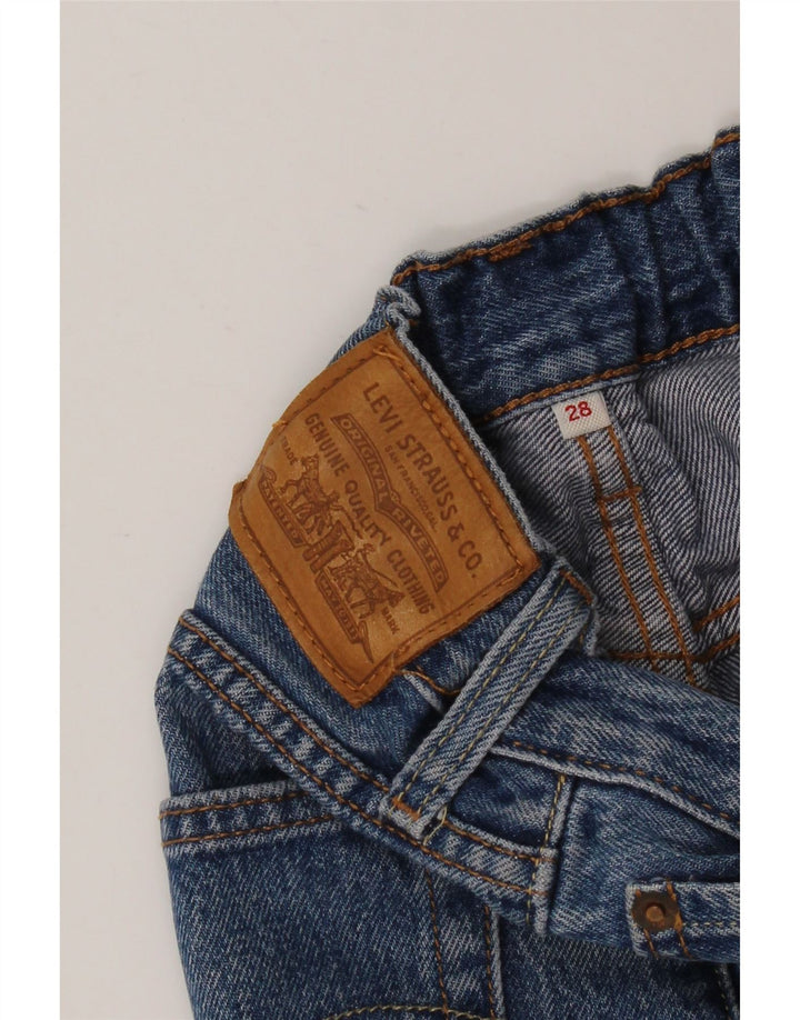 LEVI'S Damen Mini-Jeansrock W28 Mittelblau