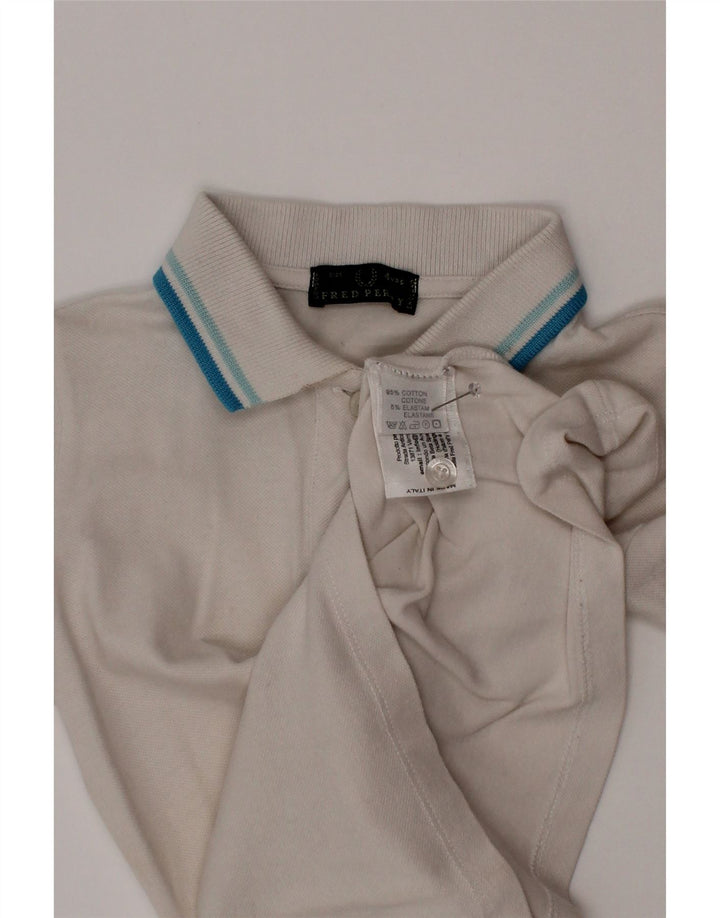 Fred Perry Poloshirt für Jungen, 3–4 Jahre, aus weißer Baumwolle