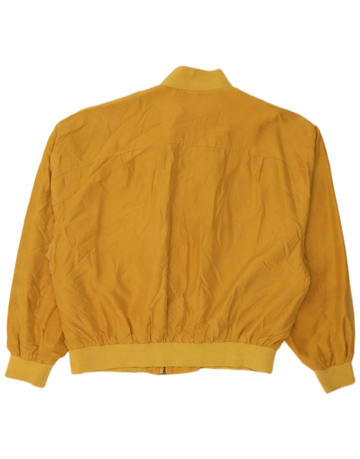 Jockey Herren Bomberjacke UK 40 Große gelbe Seide