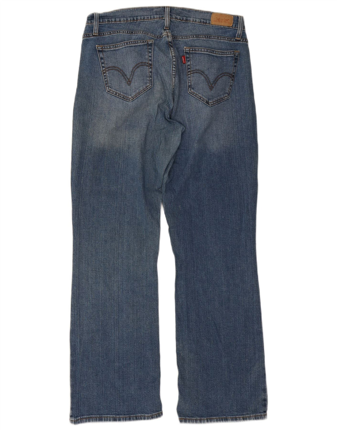 Levi's Damen 525 Curvy Bootcut Jeans US 14 Large W32 L30 Blaue Baumwolle