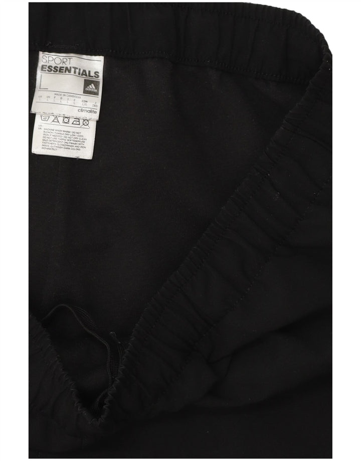 ADIDAS Herren Climalite-Trainingshose, groß, aus schwarzem Polyester