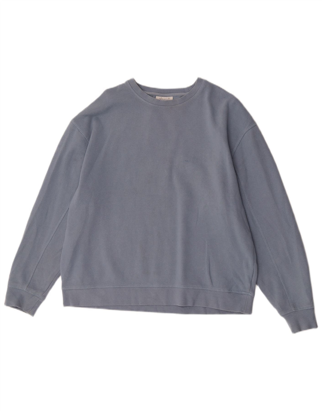 Topshop Damen-Sweatshirt in Übergröße, Größe UK 16, Größe L, Blau, Baumwolle