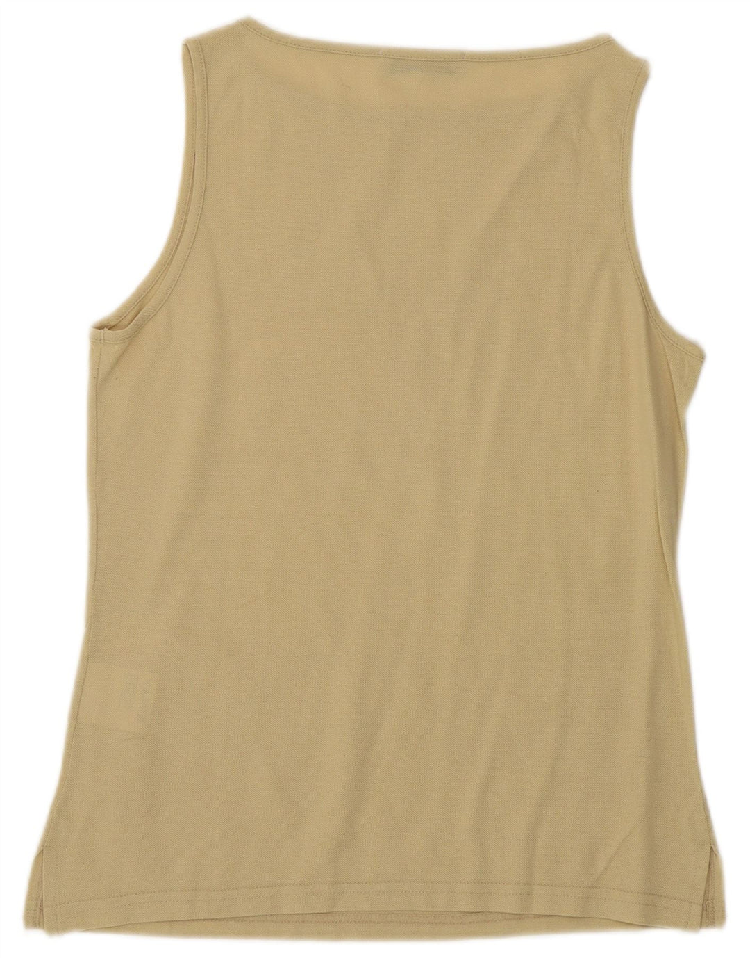 Sergio Tacchini Damen Milano Weste Top UK 12 Mittelbeige Baumwolle