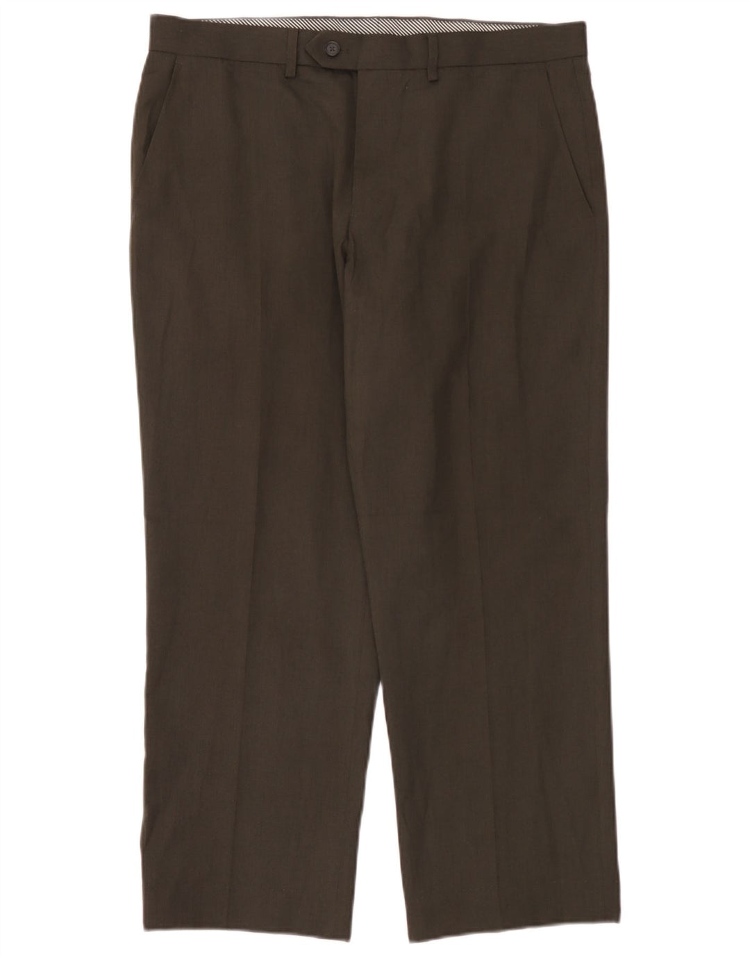 Gerade Herren-Anzughose von Marks & Spencer, W36, L29, braun, Polyester