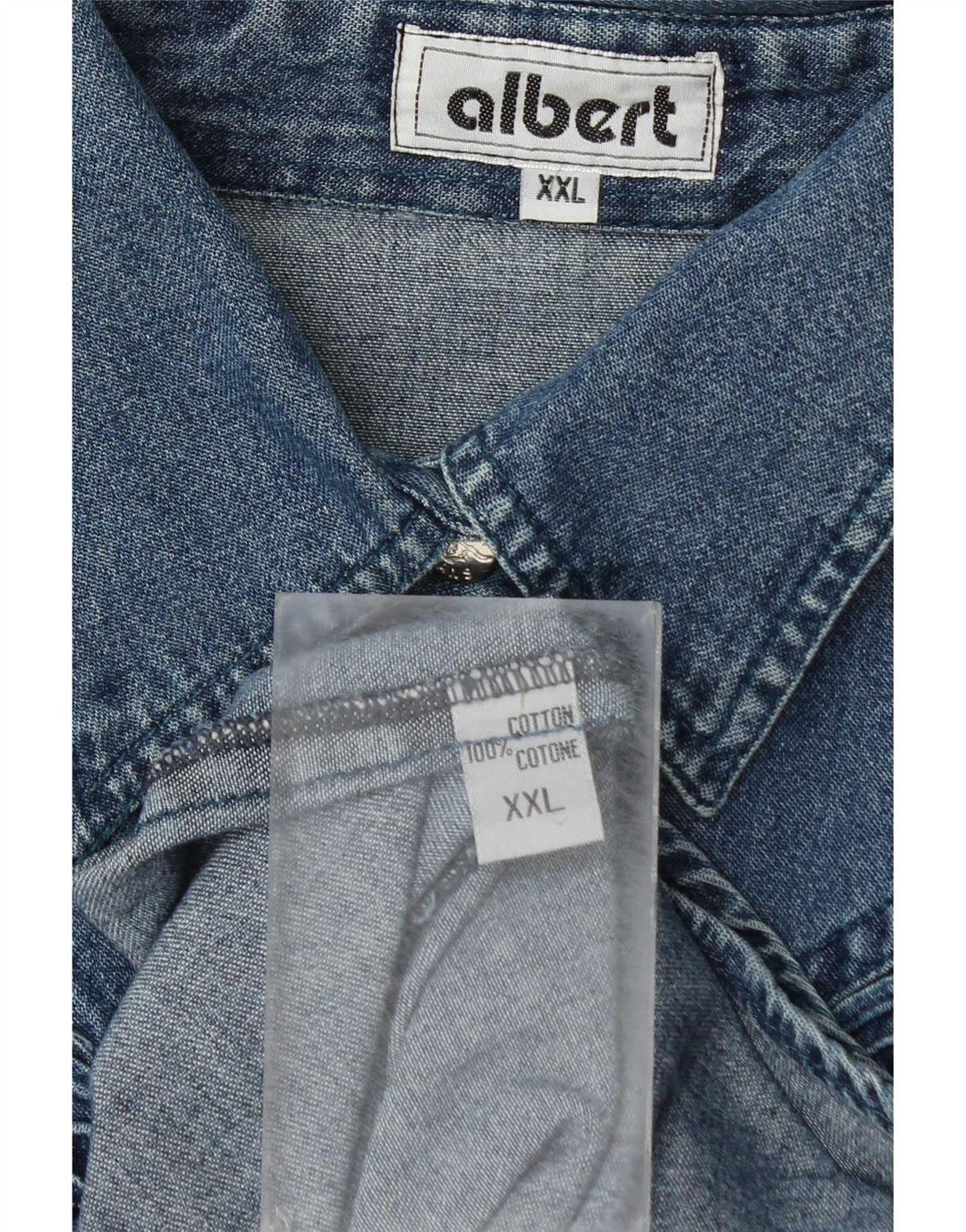 Albert Damen Jeanshemd UK 20 2XL Blaue Baumwolle