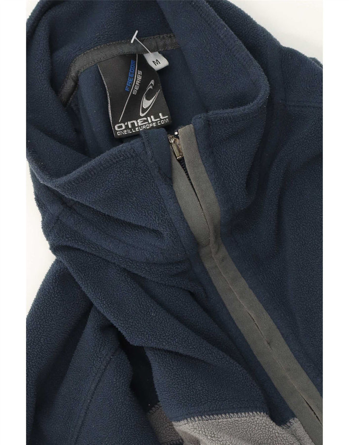 O'Neill Herren-Fleecepullover mit Reißverschluss am Hals, mittlerer Marineblau-Farbblock
