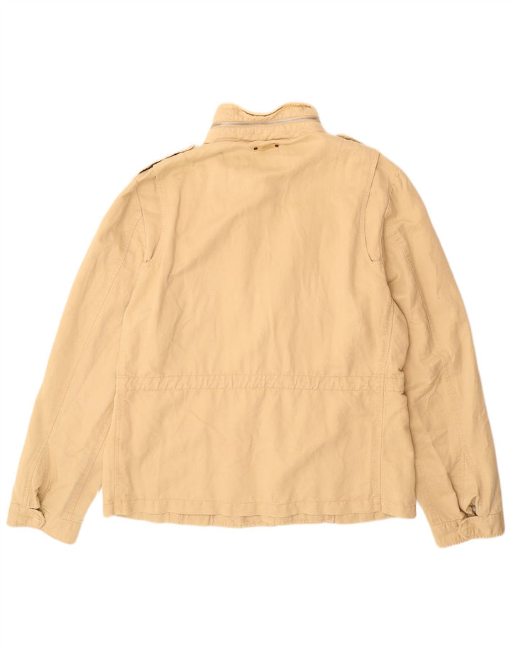 Marlboro Classics Herren Militärjacke EU 54 2XL Beige Baumwolle