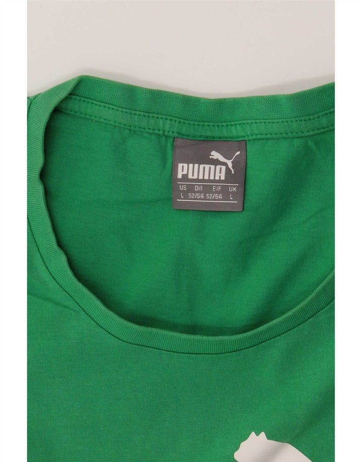 Puma Herren Graphic Vest Top Large Grün