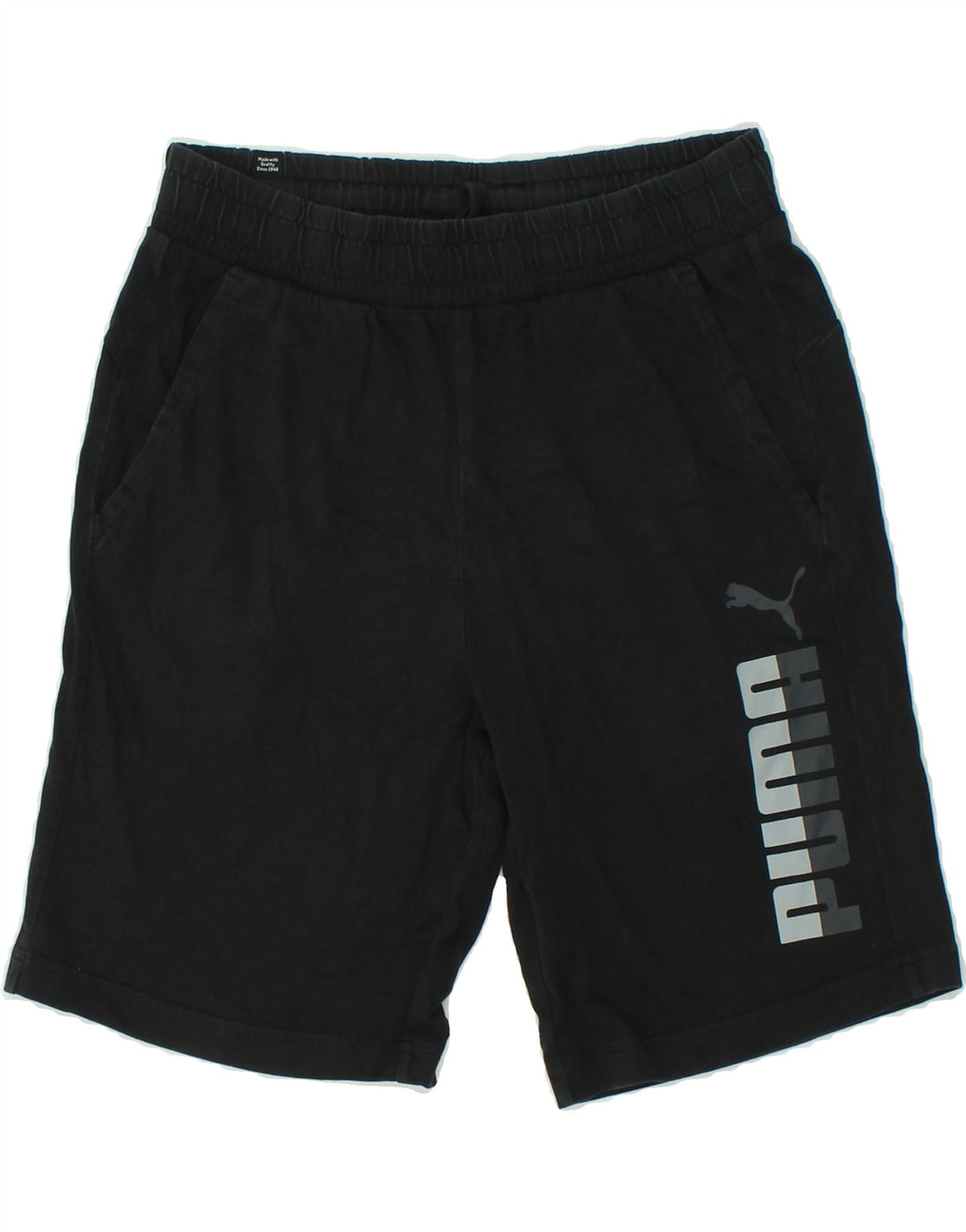 PUMA Mens Graphic Sport Shorts Small Black Vintage Puma and Second-Hand Puma from Messina Hembry 