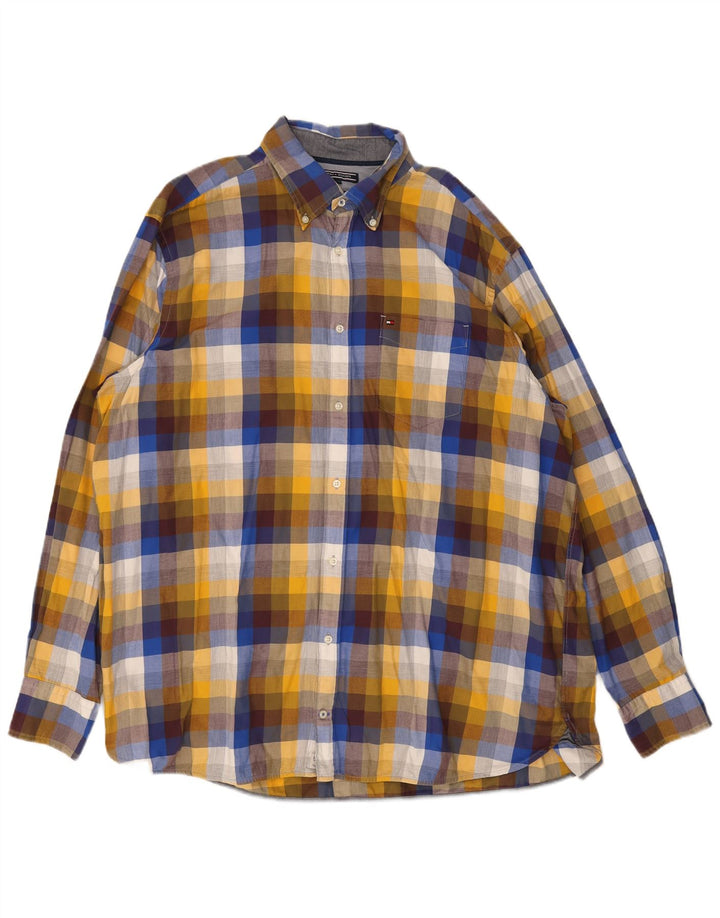 Tommy Hilfiger Herren-Hemd, groß, reguläre Passform, 2XL, mehrfarbig, kariert, Baumwolle