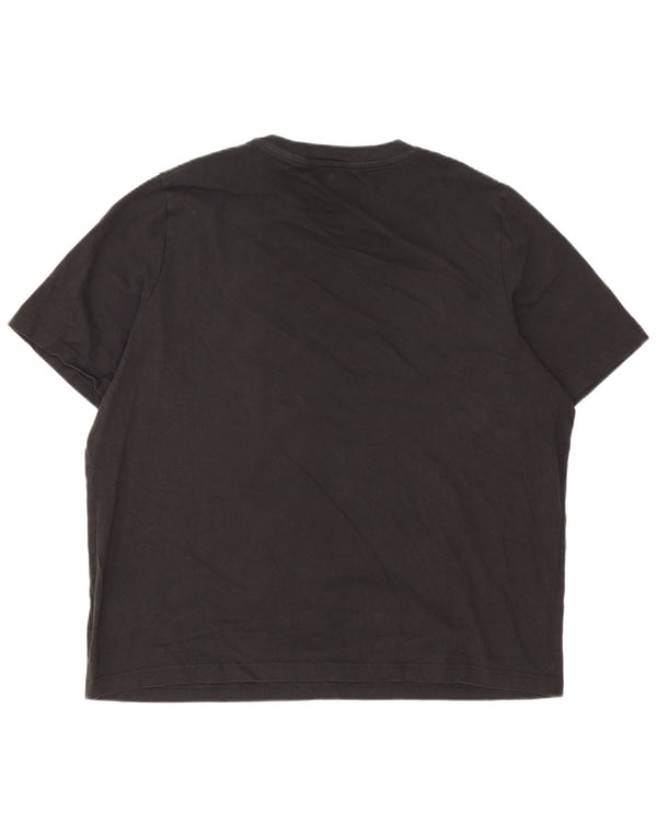 Puma Herren Grafik T-Shirt Top 2XL Schwarz Baumwolle
