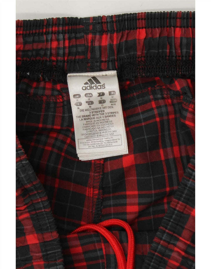 Adidas Herren Sportshorts Medium Red Check Polyester