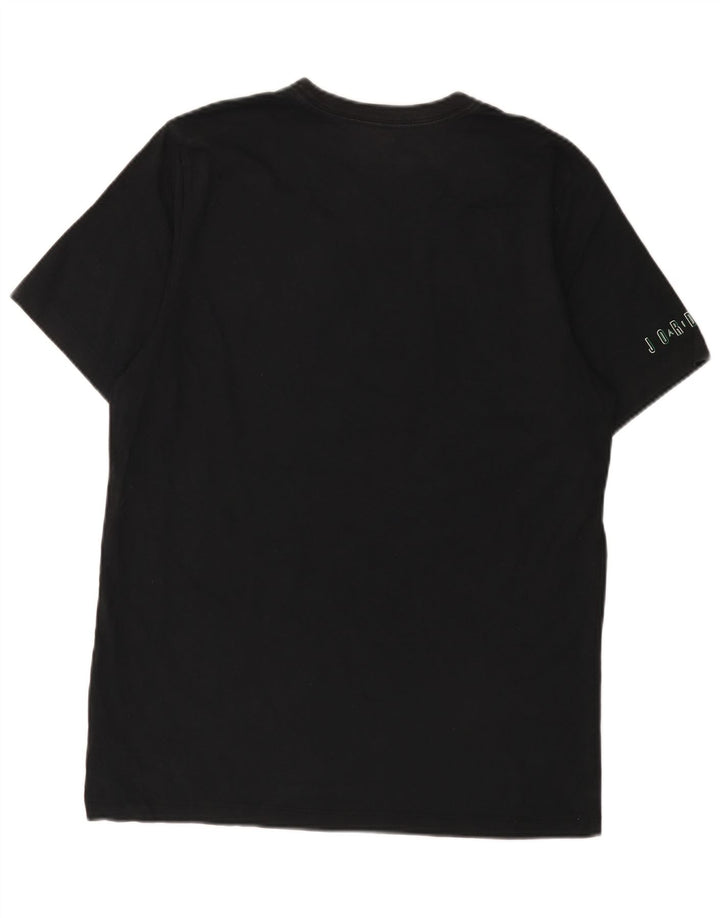 Jordan Herren-T-Shirt mit Grafik, groß, aus schwarzer Baumwolle