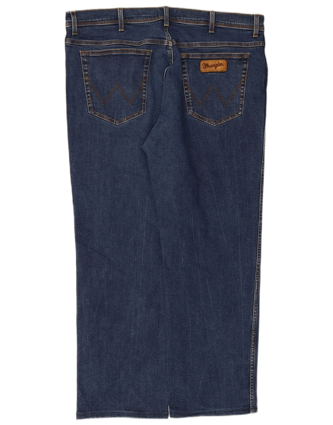 WRANGLER Herren Texas Straight Jeans W42 L29 Blaue Baumwolle