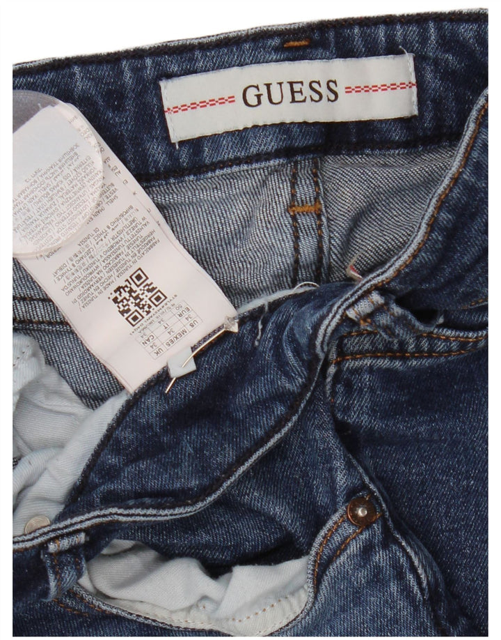 GUESS Damen Miami Skinny Jeans W34 L31 Blaue Baumwolle