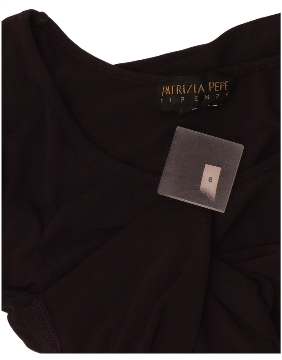 Patrizia Pepe Damen Top Langarm US 6 Medium Burgund