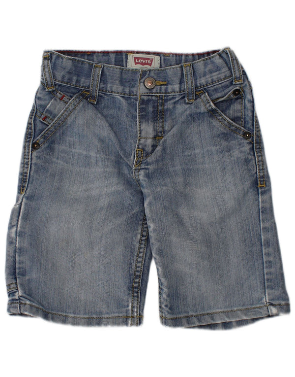 LEVI'S Girls Denim Shorts 3-4 Years W20 Blue Cotton