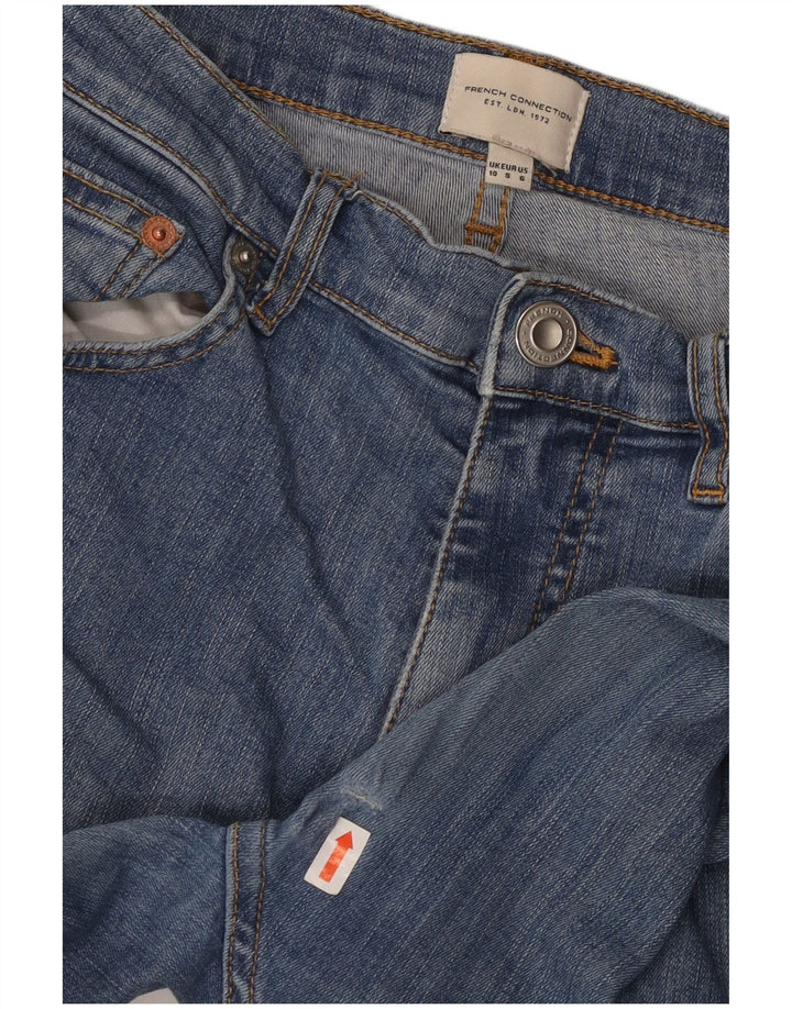 FRENCH CONNECTION Damen Skinny Jeans UK 10 Small W28 L30 Blau