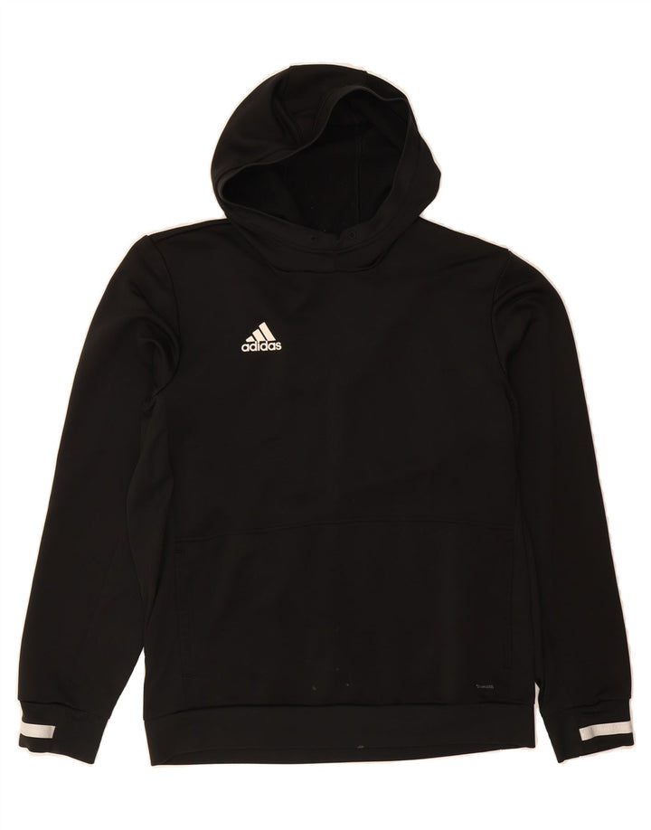 ADIDAS Mens Climacool Hoodie Jumper Large Black Polyester Vintage Adidas and Second-Hand Adidas from Messina Hembry 