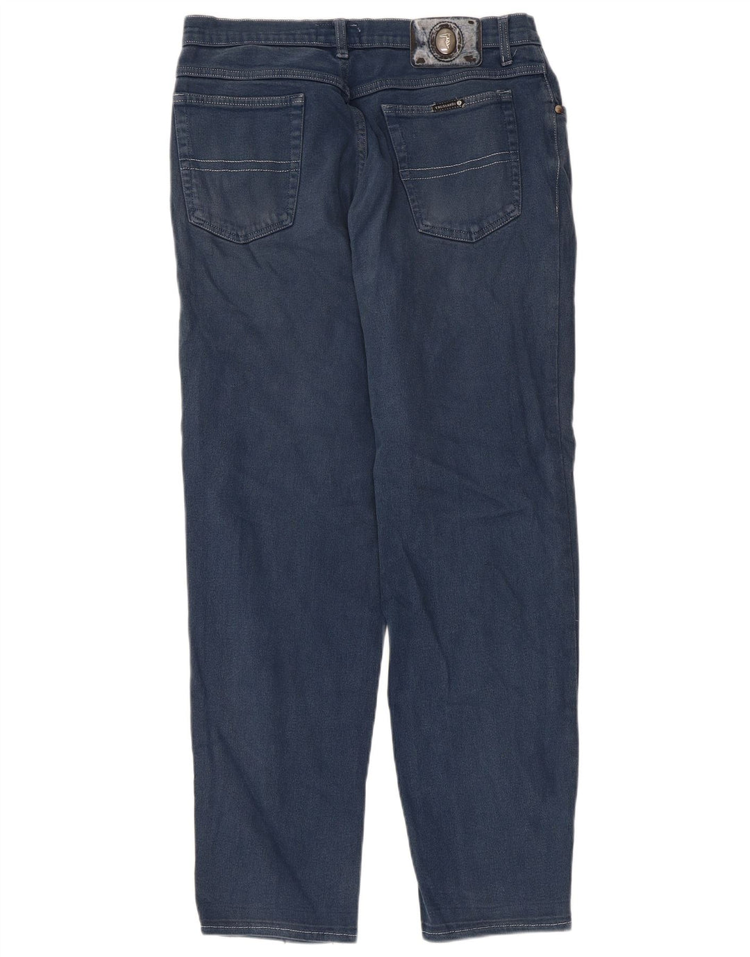 Trussardi Damen Tapered Jeans IT 46 Large W32 L28 Blau