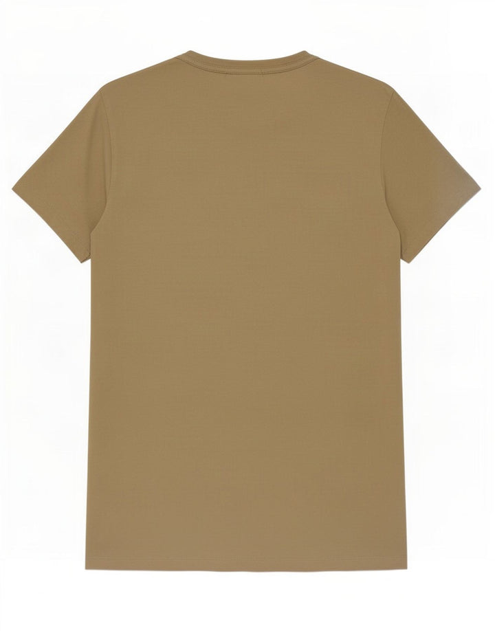 All Saints Herren T-Shirt Top Small Beige Baumwolle