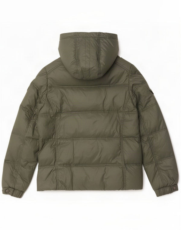 Best Company Wattierte Damenjacke mit Kapuze UK 18 XL Grün Polyester