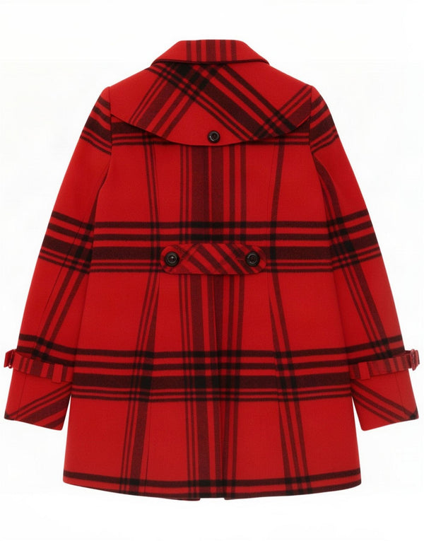 Jane Norman Damen Trenchcoat UK 10 Small Red Check Acryl