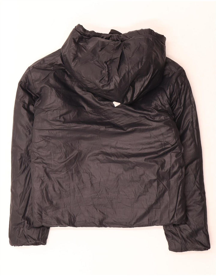 Nike Damen Kapuzenjacke, wendbar, gepolstert, Gr. 10, Schwarz