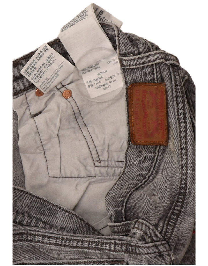 Levi's Damen Slim Jeans W29 L28 Graue Baumwolle