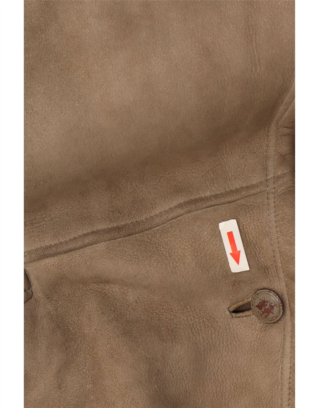 Genny Damen Lammfelljacke US 6 Mittelgraues Leder