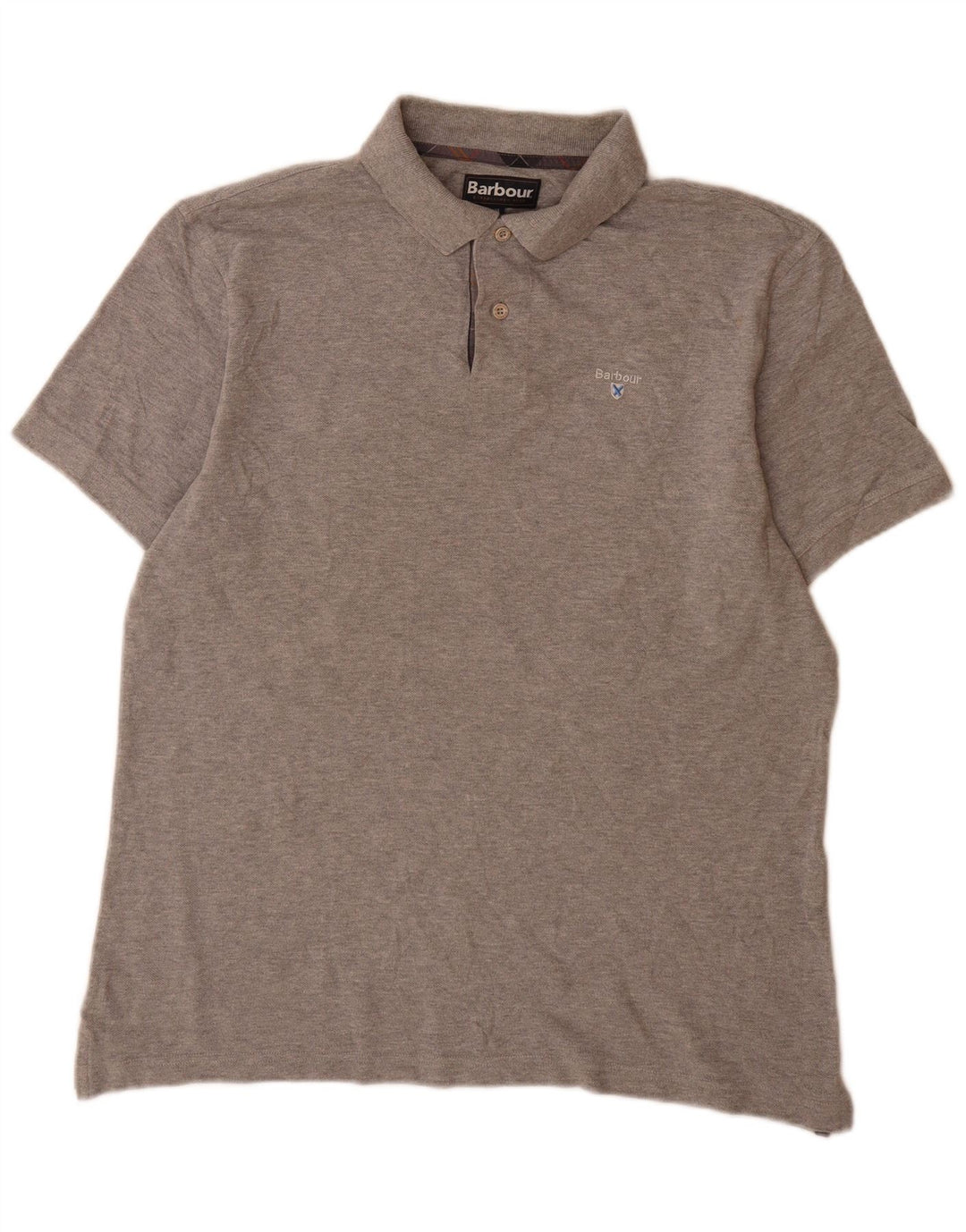Barbour Herren Poloshirt XL Grau Baumwolle