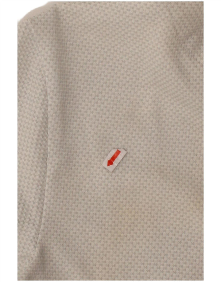 ZARA Mens Polo Shirt Small Grey Cotton