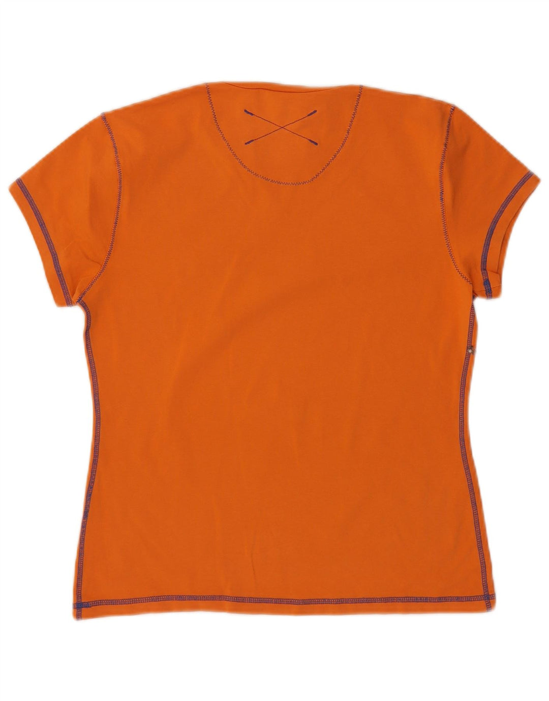 SERGIO TACCHINI Damen T-Shirt Top UK 18 XL Orange Baumwolle