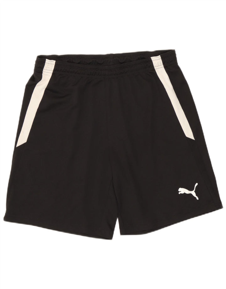 Puma Herren Sportshorts Mittelschwarzes Colourblock-Polyester