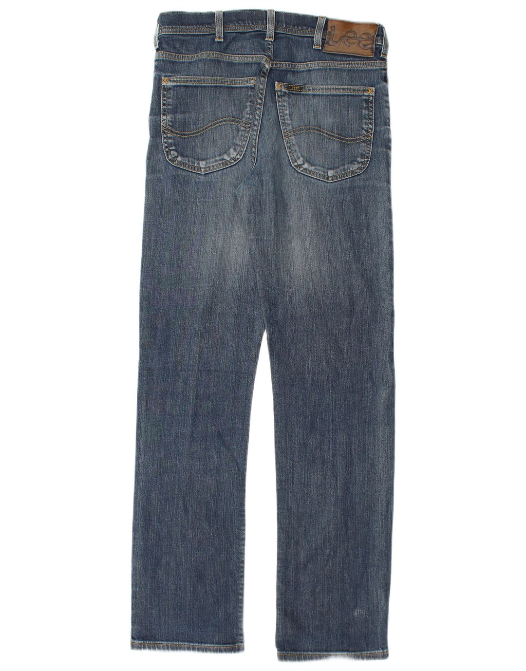 Lee Herren Brooklyn Straight Jeans W31 L32 Blaue Baumwolle