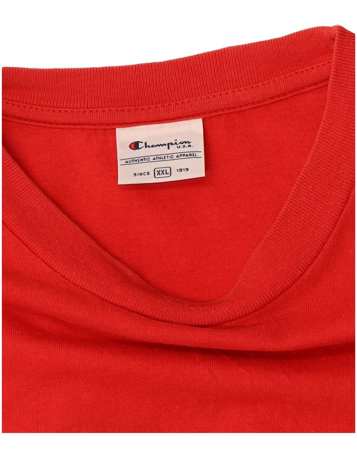 CHAMPION Herren Grafik T-Shirt Top 2XL Rot