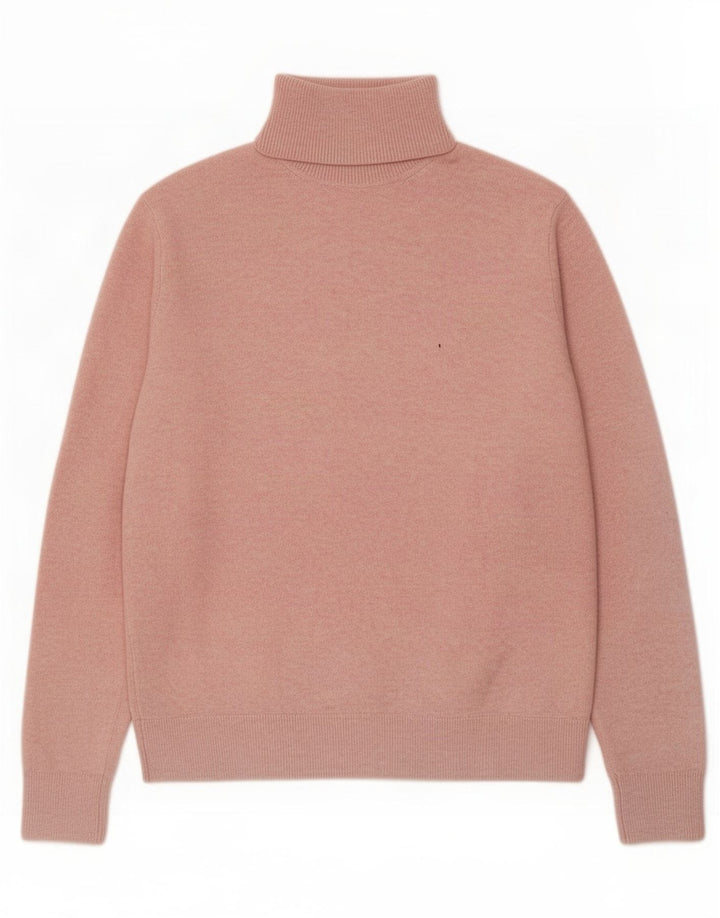 Marks & Spencer Damen-Pullover mit Rollkragen, Gr. 10, Größe S, Rosa, Polyester