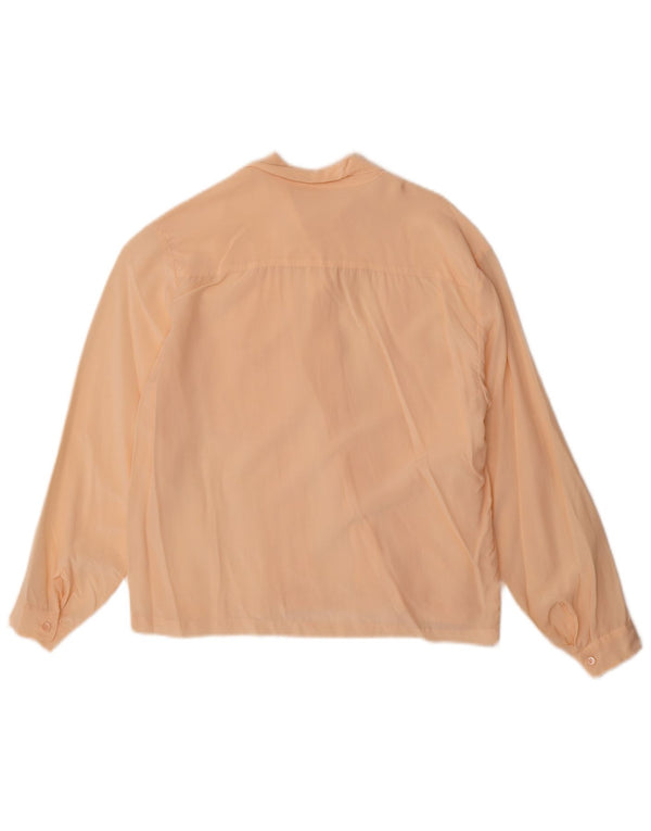 Vintage Damen Hemdbluse UK 14 Groß Rosa