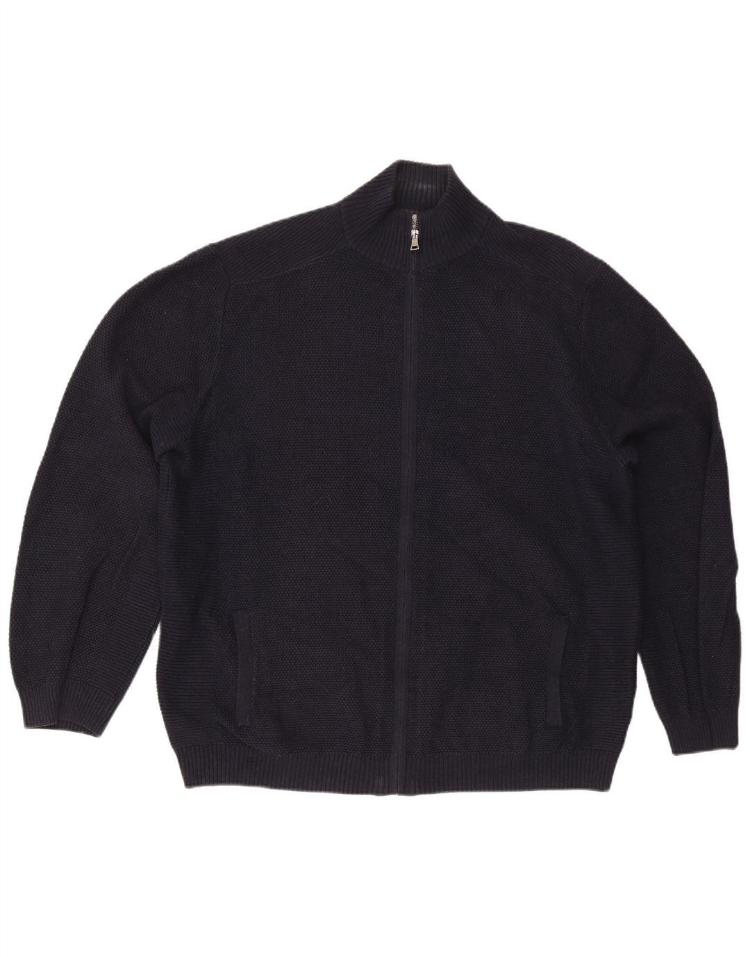 Marks & Spencer Herren Strickjacke 2XL Marineblau Baumwolle