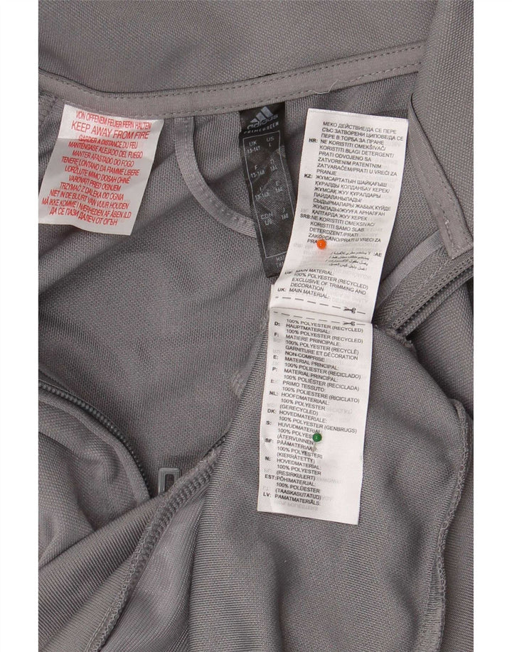 Adidas Jungen Aeroready Trainingsanzug Top Jacke 13-14 Jahre Grau Polyester
