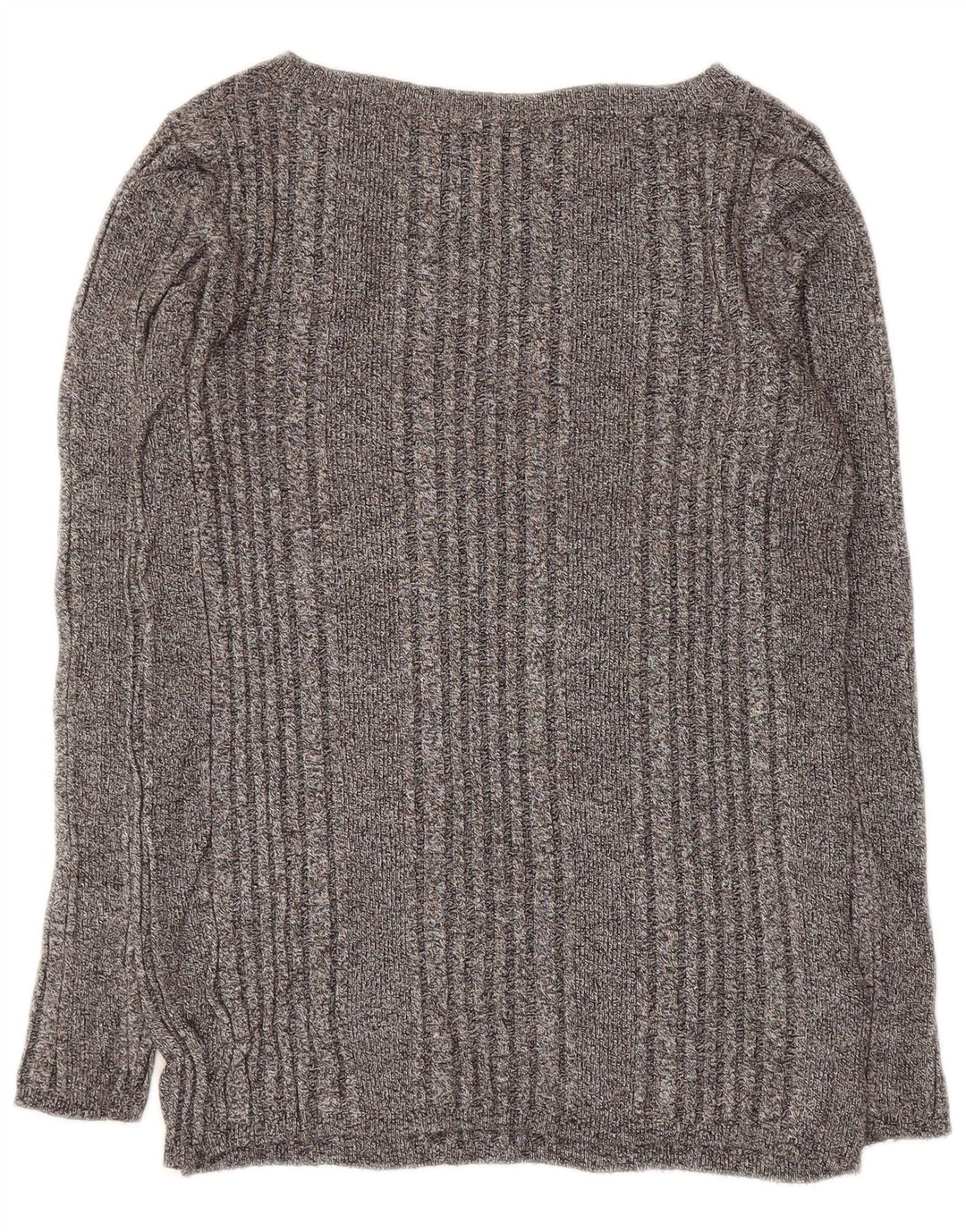 Marks & Spencer Damen-Pullover mit U-Boot-Ausschnitt, Gr. 12, Mittelgrau meliert