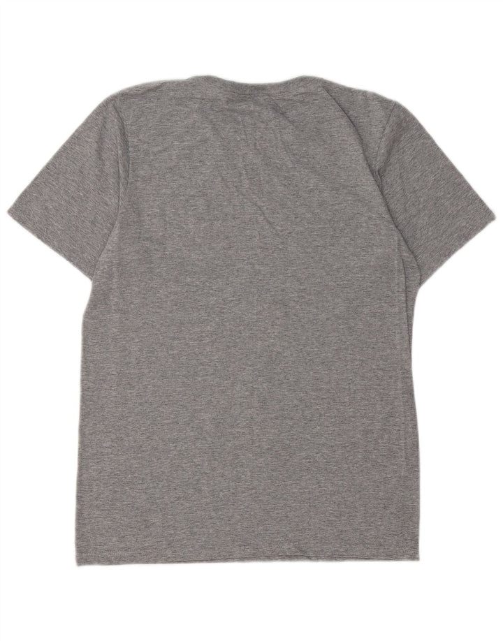 RUSSELL ATHLETIC Herren-T-Shirt-Oberteil, kleines, grau meliertes Polyester