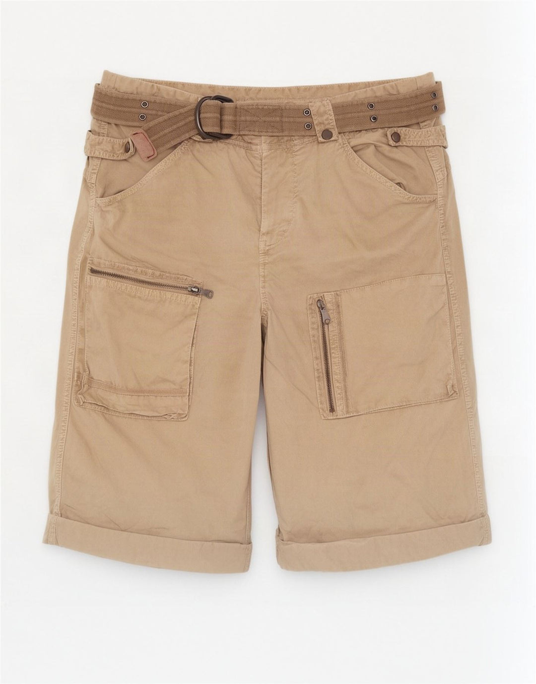 Gaudi Herren Cargoshorts IT 52 XL W38 Beige Baumwolle