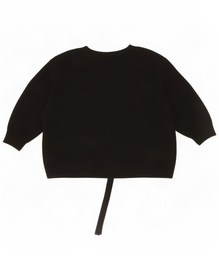 Marks & Spencer Damen Crop Cardigan Pullover UK 14 Medium Schwarz