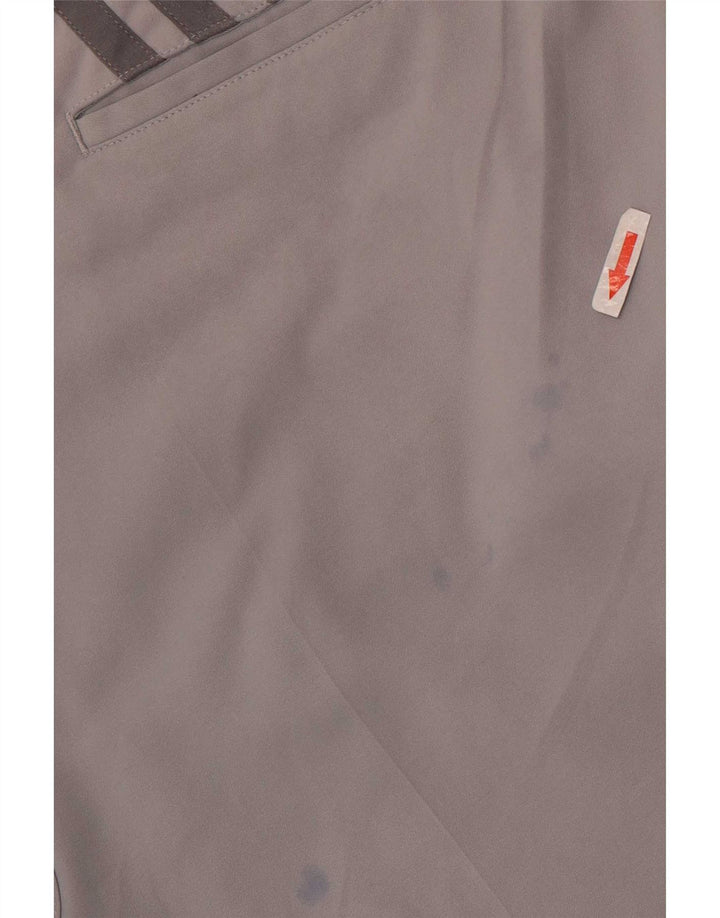 Adidas Herren Chino Shorts W38 XL Grau Polyester