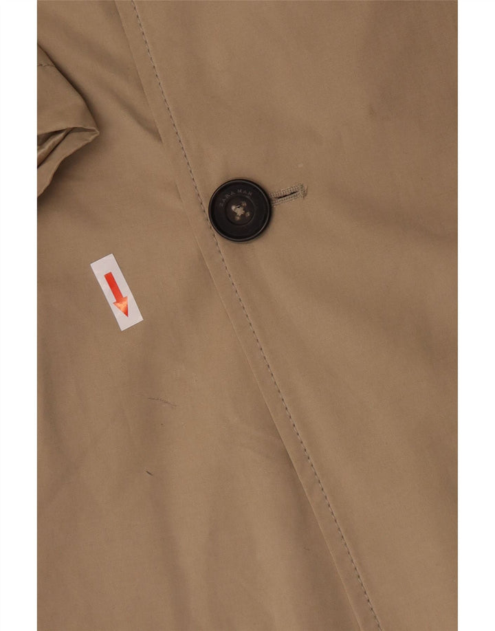 Zara Herren Trenchcoat UK 38 Medium Beige Polyester