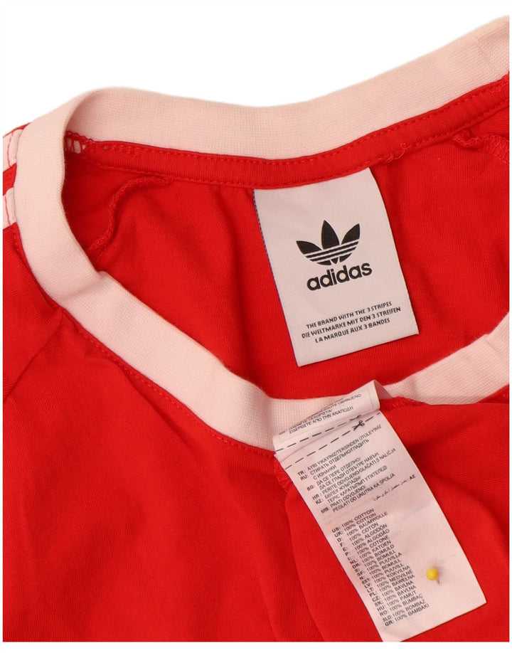 Adidas Herren T-Shirt Top XL Rot Baumwolle