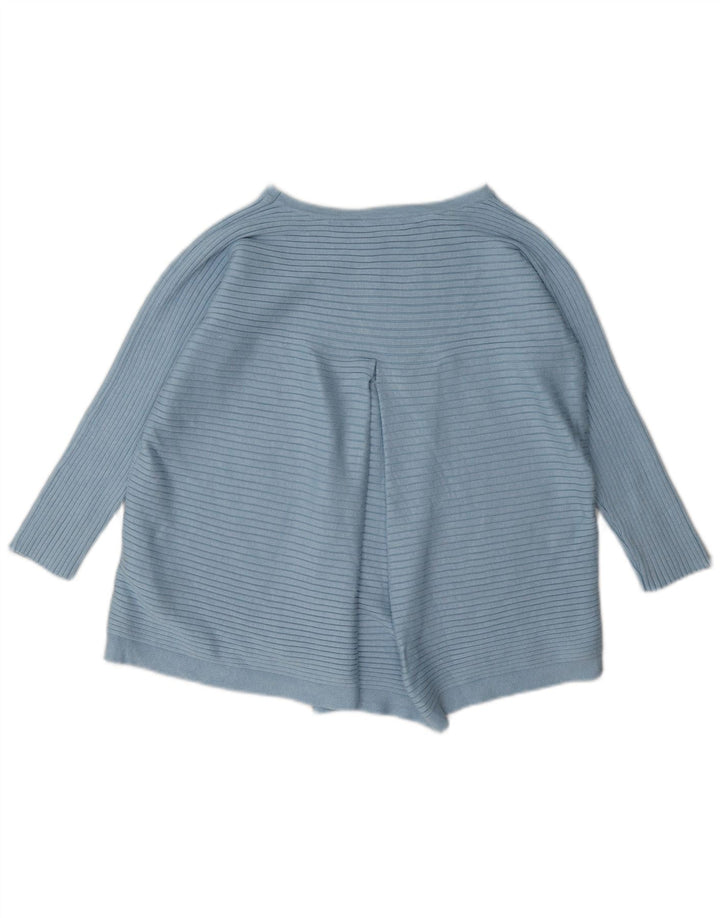 Phase Eight Damen-Top, normal, 3/4-Ärmel, UK-Größe 44, Größe L, blau gestreift, Viskose